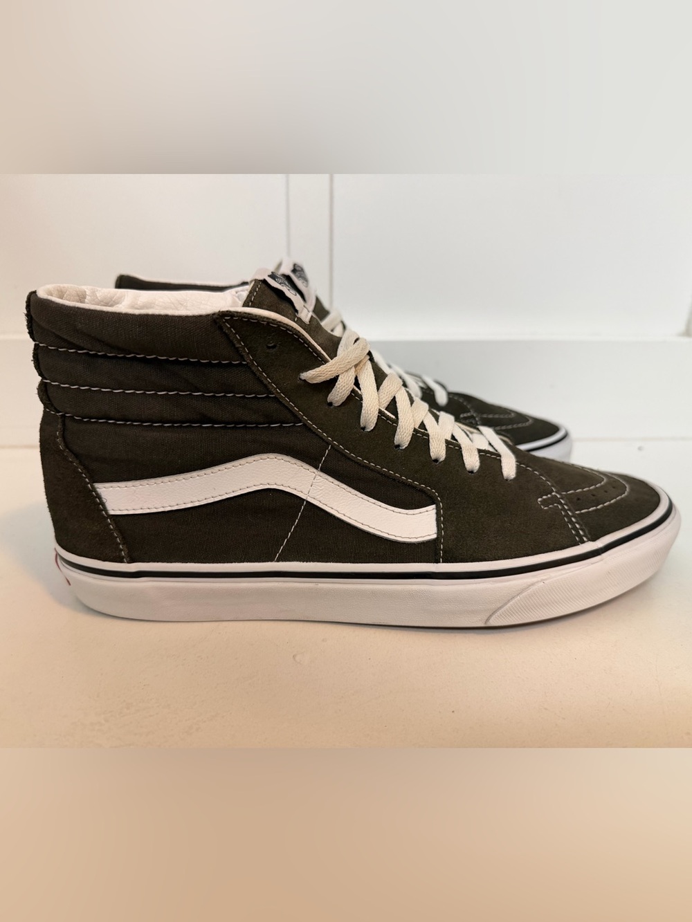 Vans Canvas Sk8-Hi Olive Green Men’s Size 12 Used Excellent Condition No Box